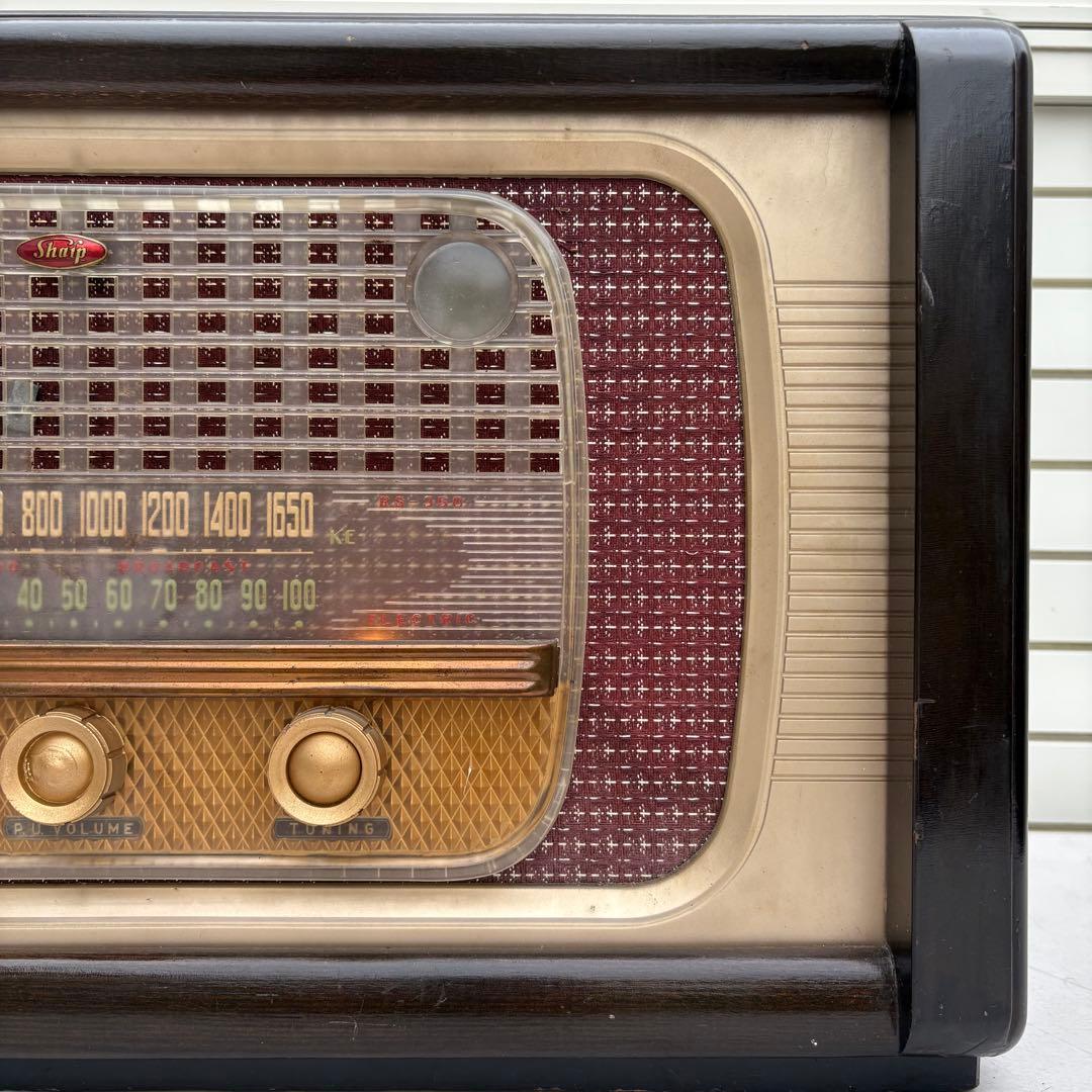 美品■昭和レトロ■早川電機 シャープ RS-350型 真空管ラジオ