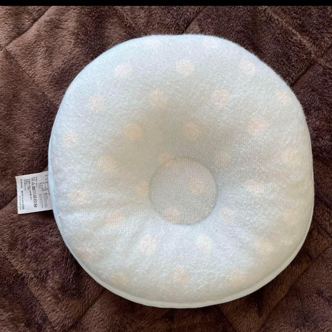 【超美品】折りたたみベビーベッド　オルゴール　蚊帳付き　ドーナツ枕付き