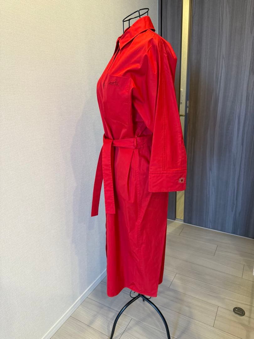 最終価格新品HERMESエルメス　 シャツワンピース　シャツドレス34 24SS