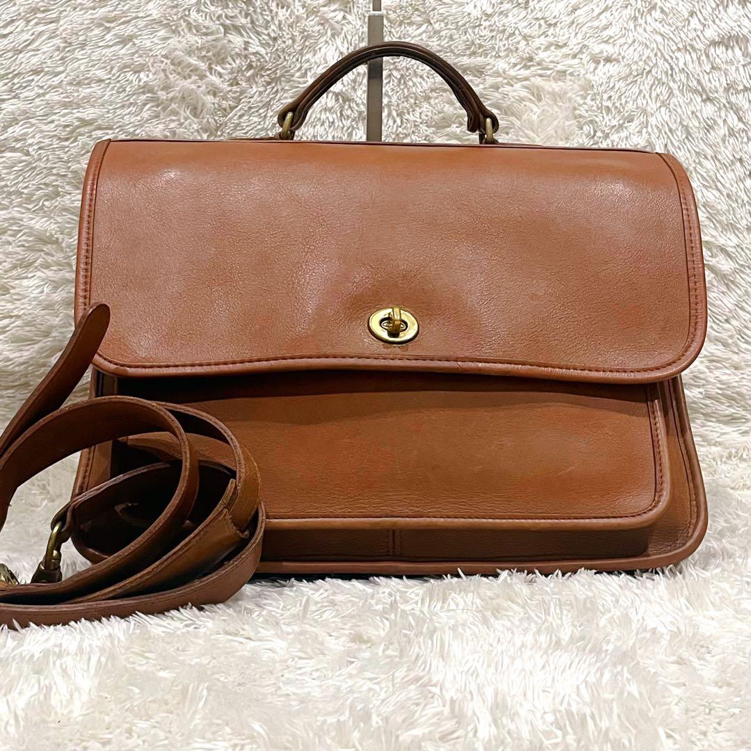 美品 コーチ COACH オールドコーチ ターンロック ビジネスバッグ USA製