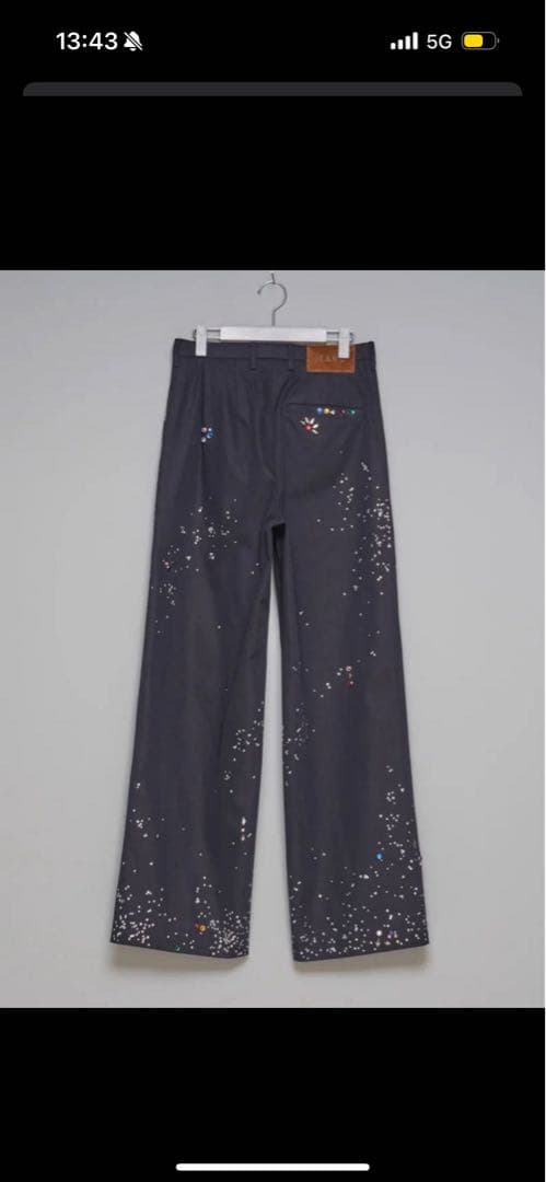 パンツ masu 25aw GALAXY STRAIGHT TROUSERS