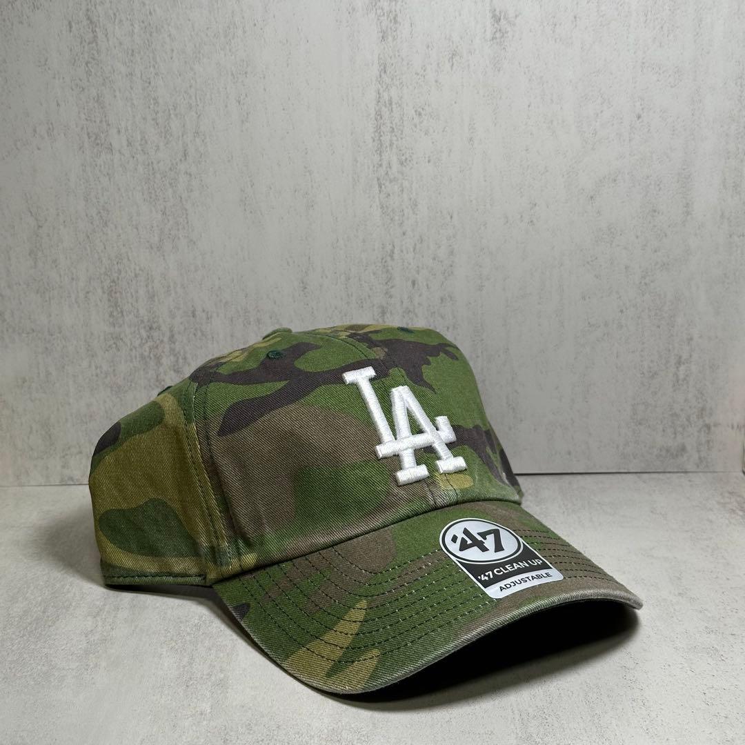 海外限定 47brand ドジャース カモ 迷彩 aespa ジゼル キャップ⑦
