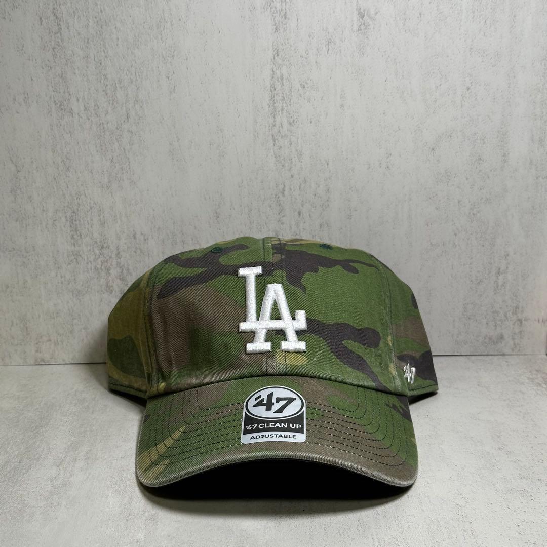 海外限定 47brand ドジャース カモ 迷彩 aespa ジゼル キャップ⑦