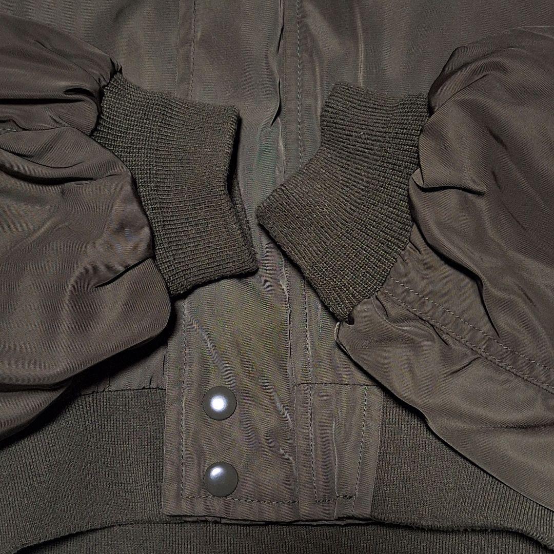 Y2K N2B カーキ　ブルゾン　短丈 フライト ボンバー ジャケット　ファー