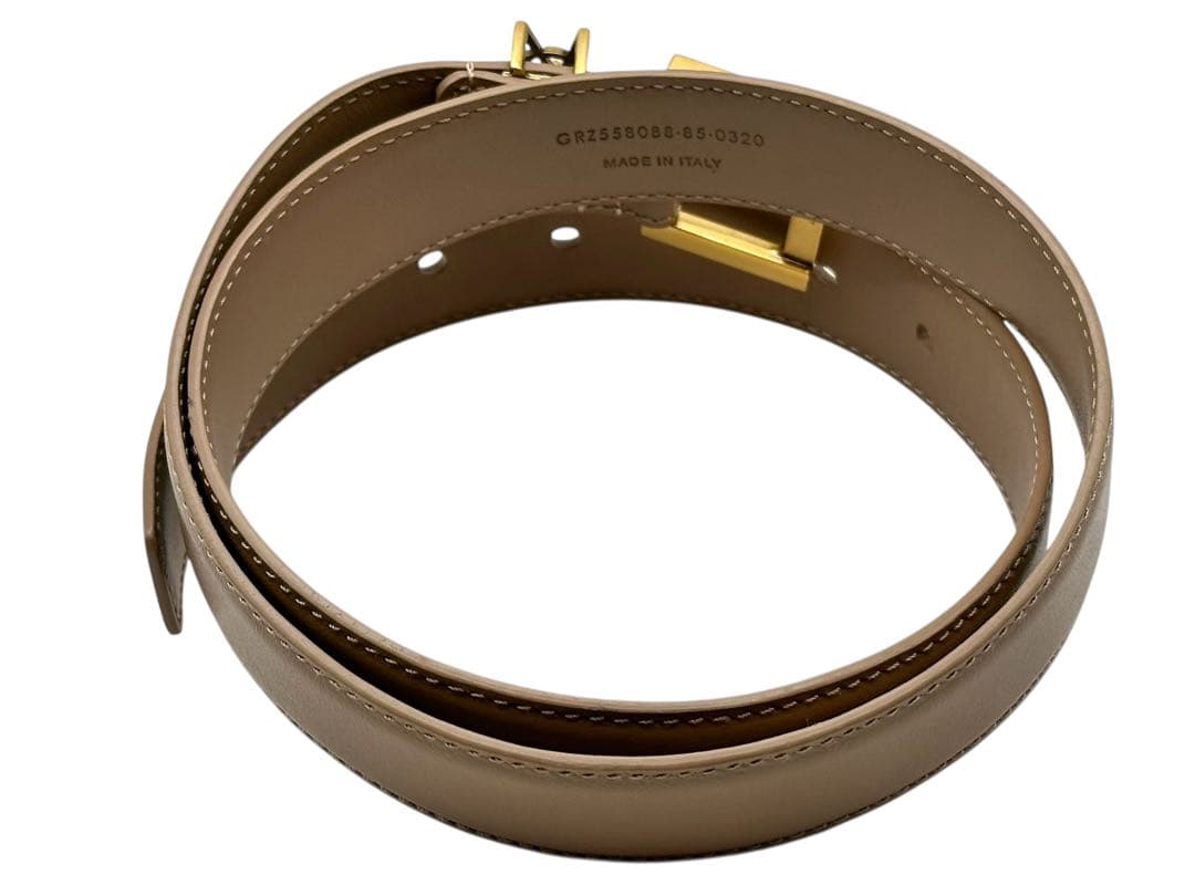 SAINT LAURENT サンローラン カサンドラ ベルト 85 ベージュ