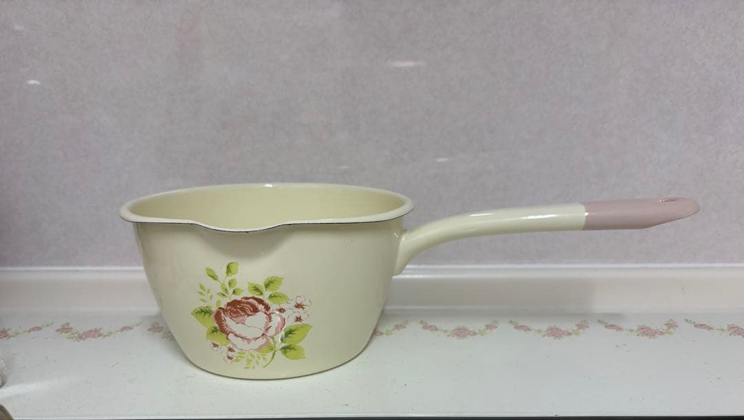 イマン フローラ ミルクパン　ソースパン　片手鍋 ホーロー imane