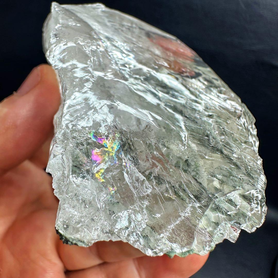 ヒマラヤ水晶レインボー☆フリーフォームアイリスクォーツ クリスタル原石A1479