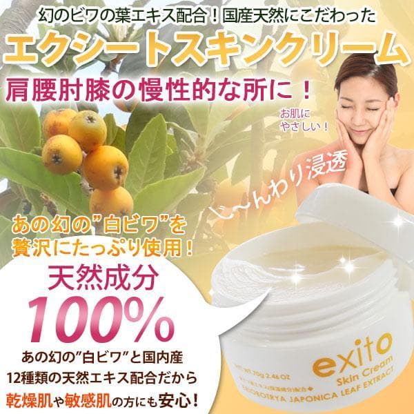 エクシートスキンクリーム70ｇ2個 敏感肌 乾燥肌 目の周り かゆみ デリケート