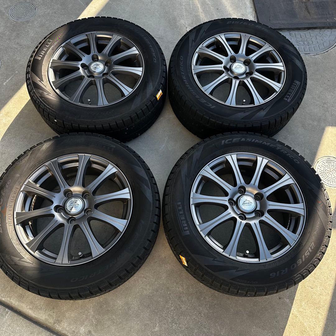 スタッドレスタイヤとアルミホイールセット ZELERNA 215/60 R16