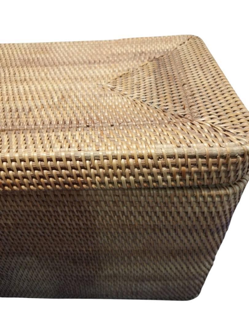 最終値下げ！アタ★バリ島★蓋付き収納ボックス深型大容量　籠