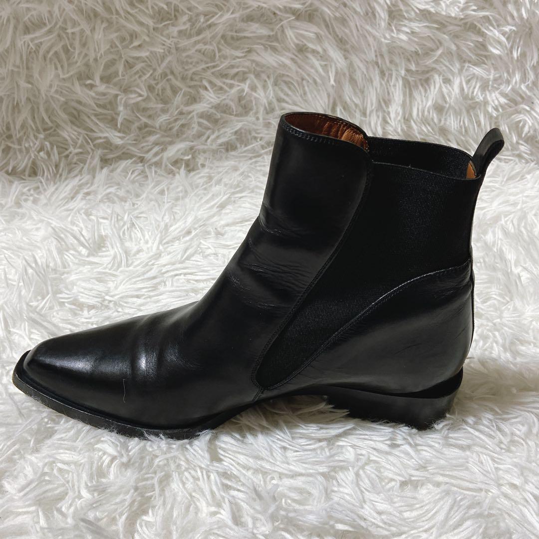 良品⭐️ SARTORE サルトル　サイドゴア　ブーツ　レザー　袋付　37 1/2