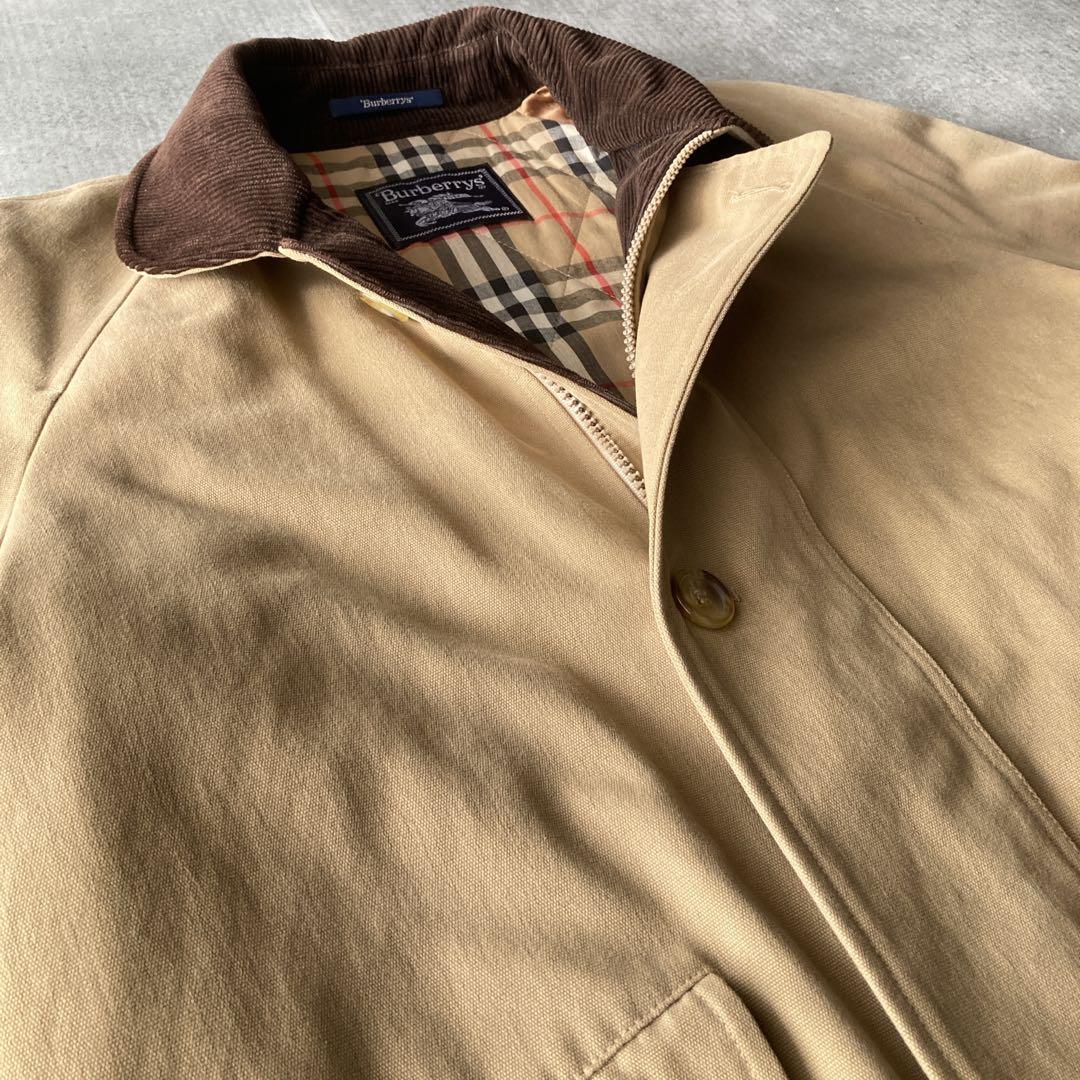 【希少】90sバーバリー ハンティングジャケット 襟コーデュロイ