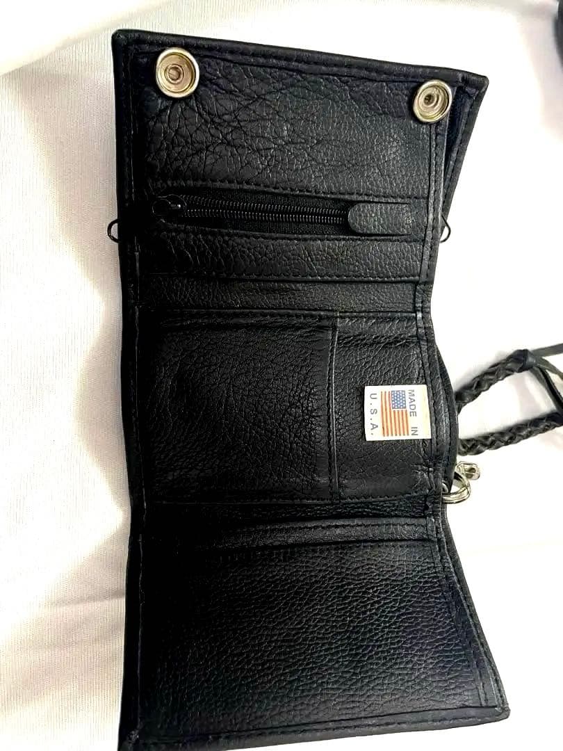 希少！ハーレダビッドソン(us製)/二つ折り財布