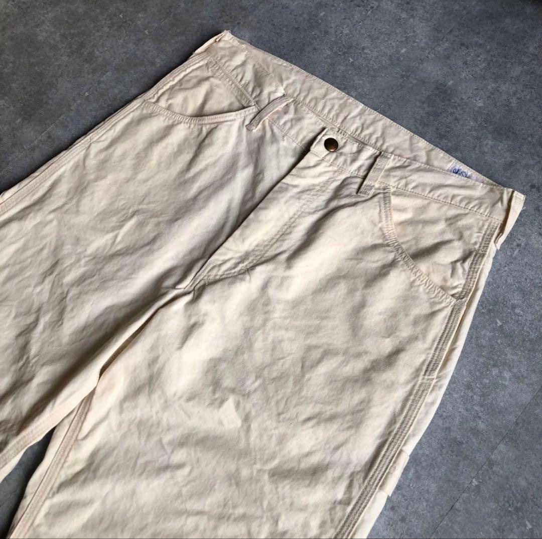 【美品】orslow オアスロウ 生成り ペインターパンツ ワークパンツ 2