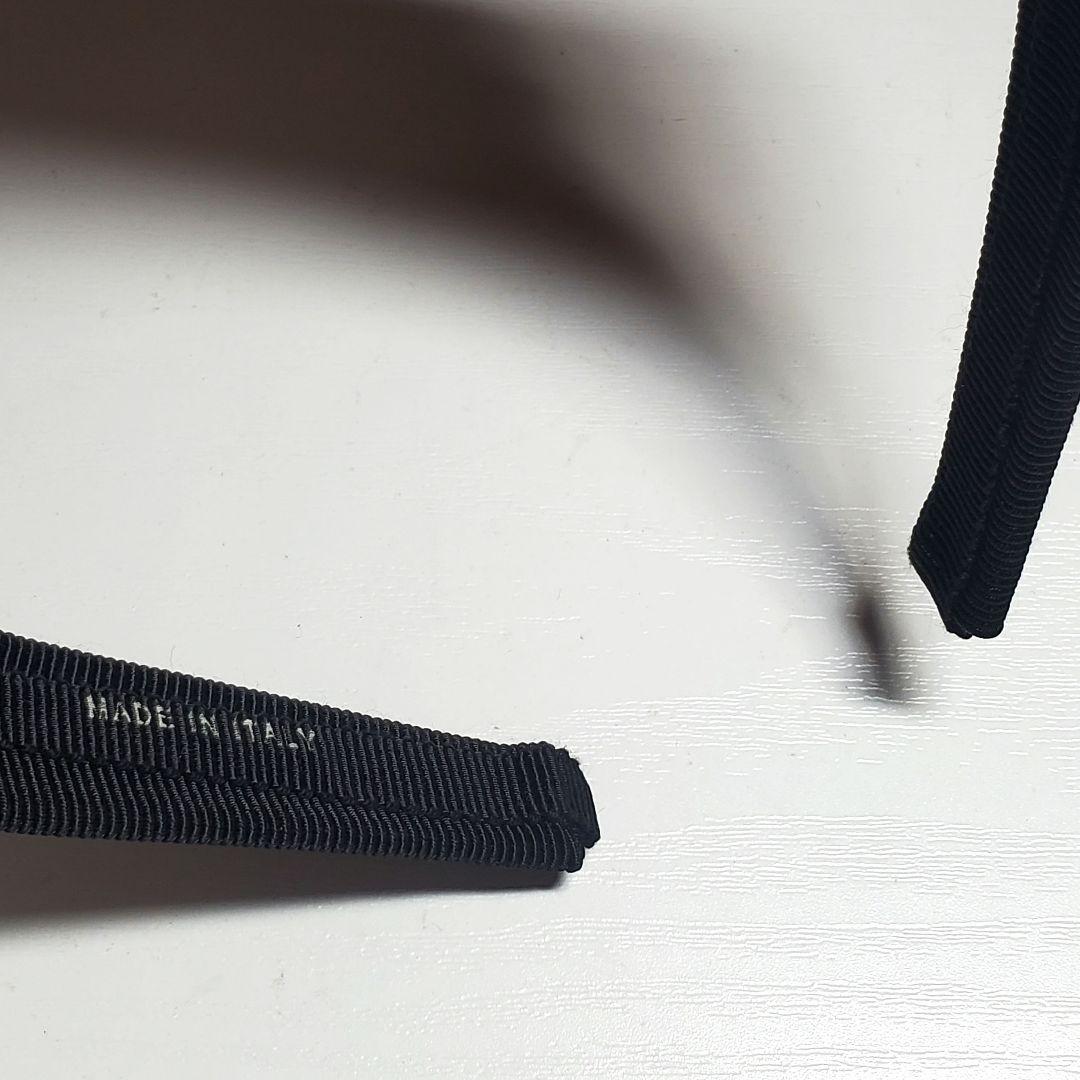 【極美品】フェラガモ カチューシャブラックビジュー h012