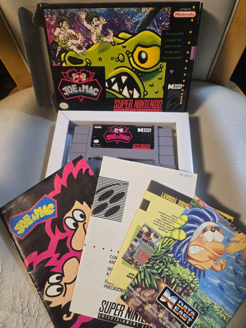 Nintendo　snes joe&mac 北米版　スーパーファミコン