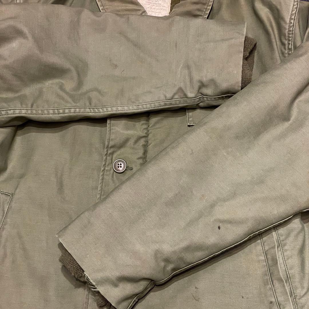 【L】80s U.S.NAVY A-2 デッキ ジャケット ミリタリー 米軍実物