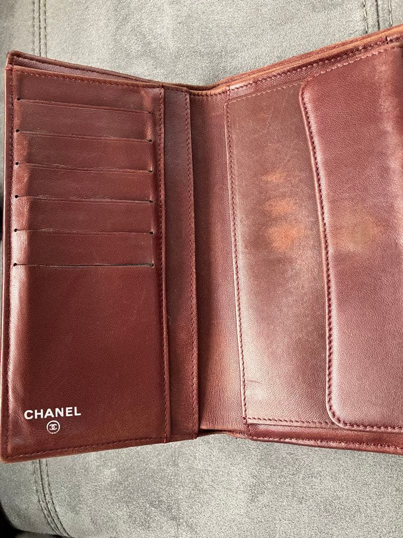 CHANEL ブラックレザー 長財布