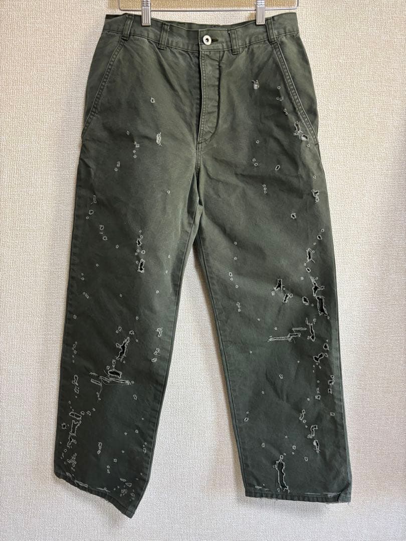 ISSUETHINGS 23SS ダメージ加工パンツ ワークパンツ