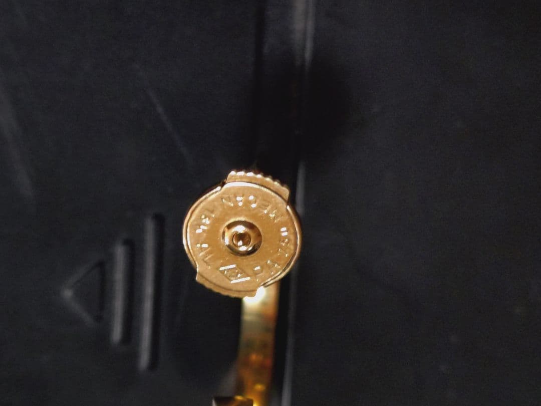 eyefunny ゴールド 金 ピアス フープ 両耳用 750