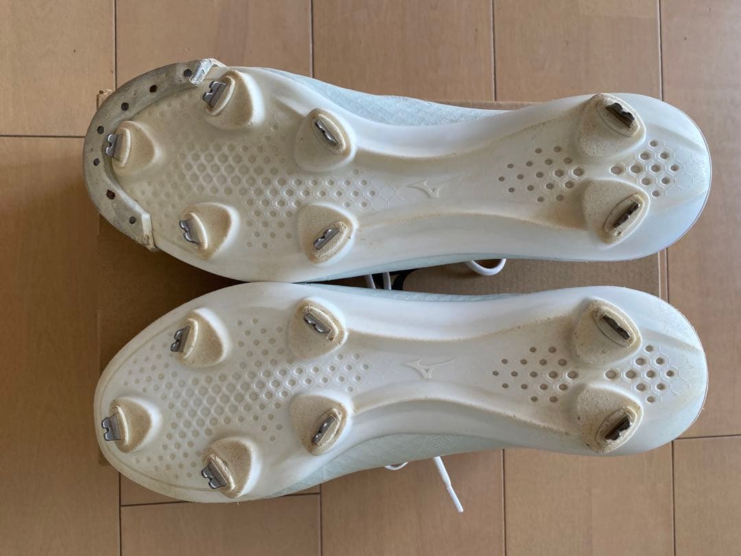 赤ヘル2021さま専用　★P革付きスパイク　野球　白　ミズノライトレボエリート2