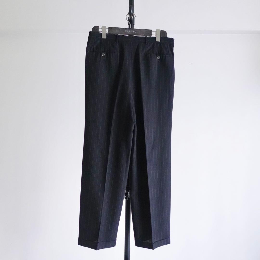 1990s Ermenegirdo Zegna ピンストライプワイドトラウザーズ