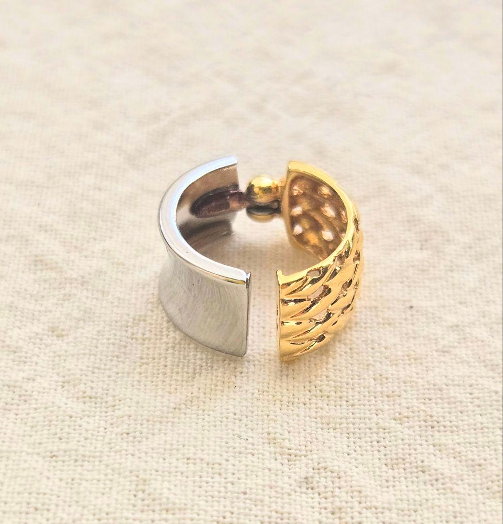 週末限定価格 GSTV K18 pt プラチナ ピアリング イヤカフ 片耳のみ