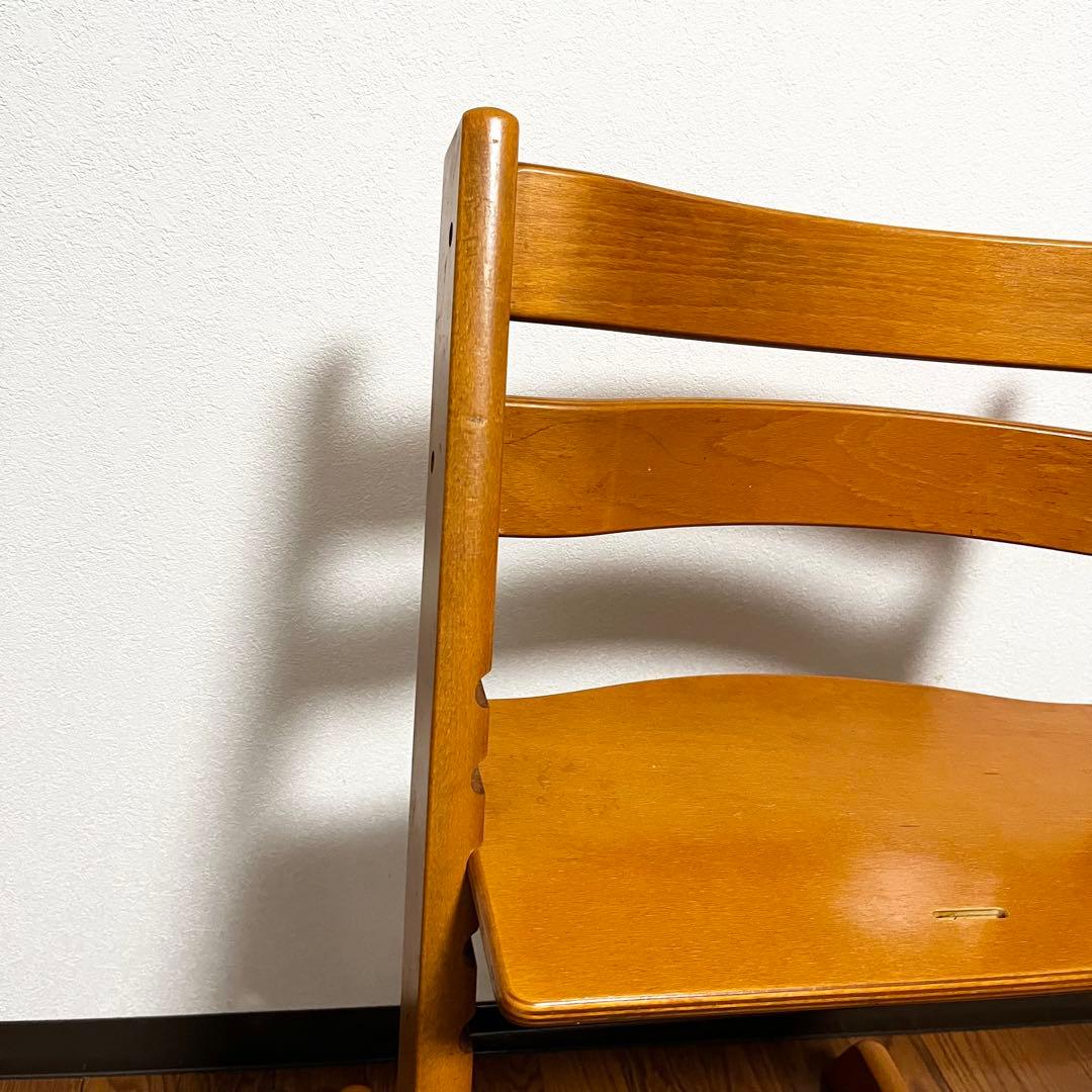 希少STOKKE ストッケ トリップトラップ シリアル3 ナチュラルハイチェア