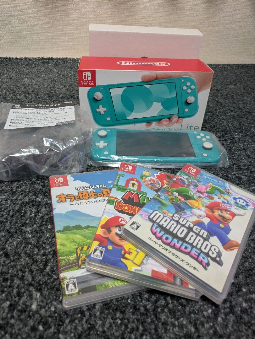 Nintendo Switch Lite ターコイズ 本体 + ゲーム3本