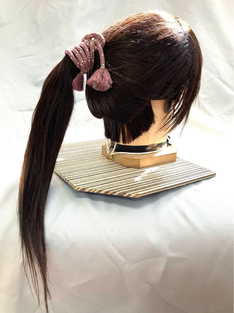 辰巳6号サイズ、一つ縛り、中古舞踊かつら、大衆演劇かつら、日本髪かつら、ケース付