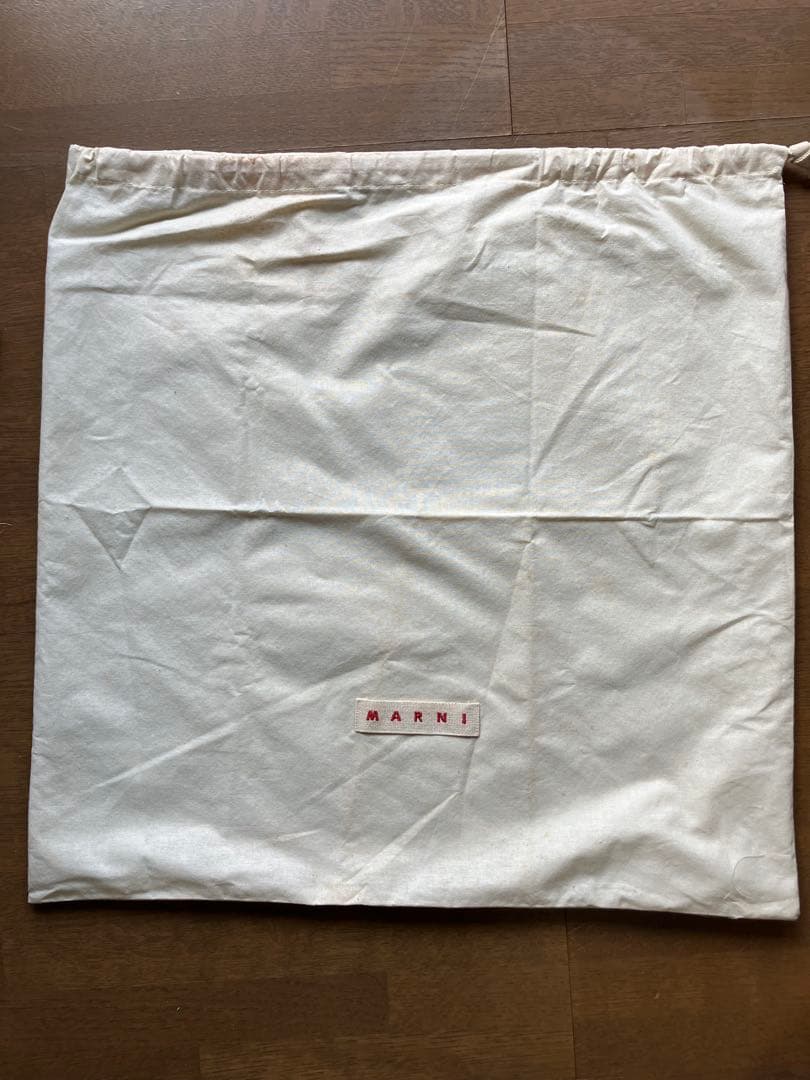 MARNI マーケット麻バッグ 保存袋付き
