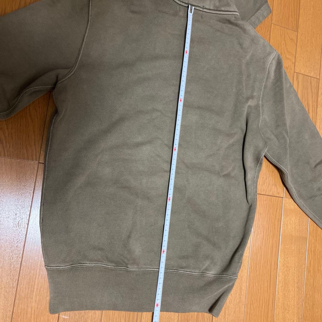 RRL DOUBLE RL コットン フレンチテリーフーディ オリーブ