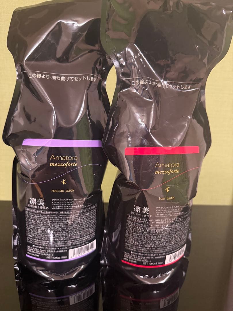 アマトラ　メゾフォルテ　ヘアバス&レスキューパック1000mlセット