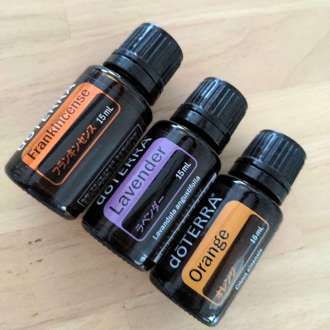 ドテラ　doTERRA　フランキンセンス&ラベンダー&オレンジ15ml 　新品