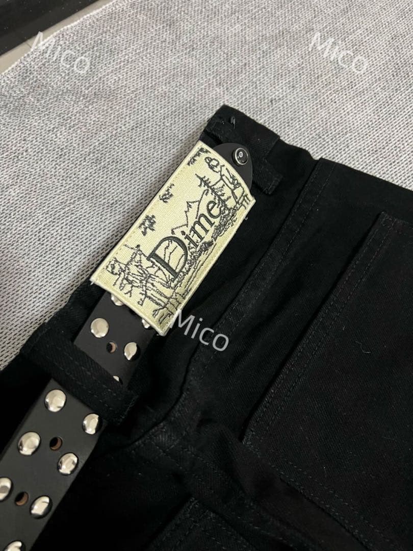 Dime ダイム ブラックバギージーンズ デニム パンツ S