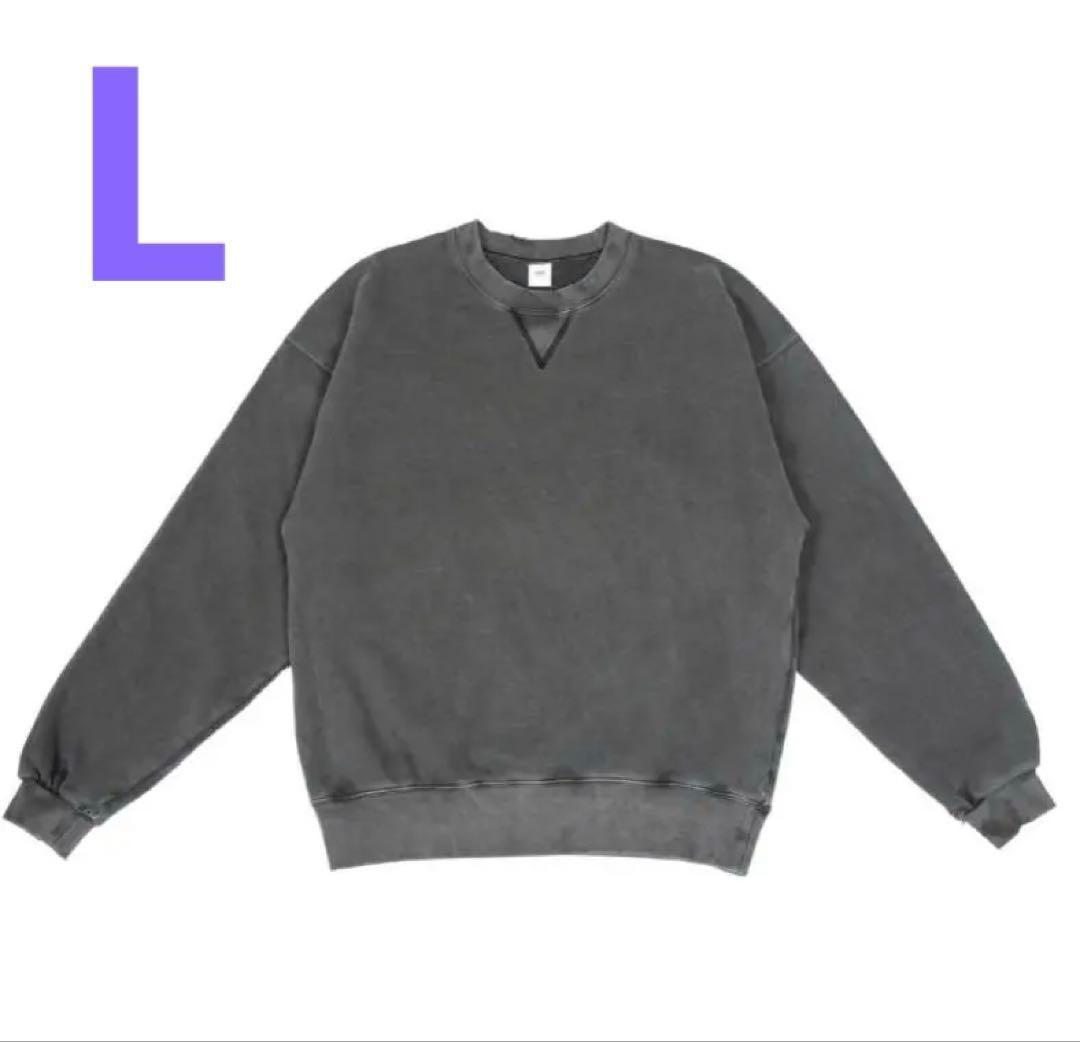 【新品未使用】ovy Pigment Crew Neck Sweat サイズ：L