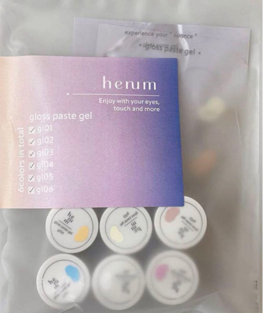 henum gloss paste gloss paste gel 6 カラー