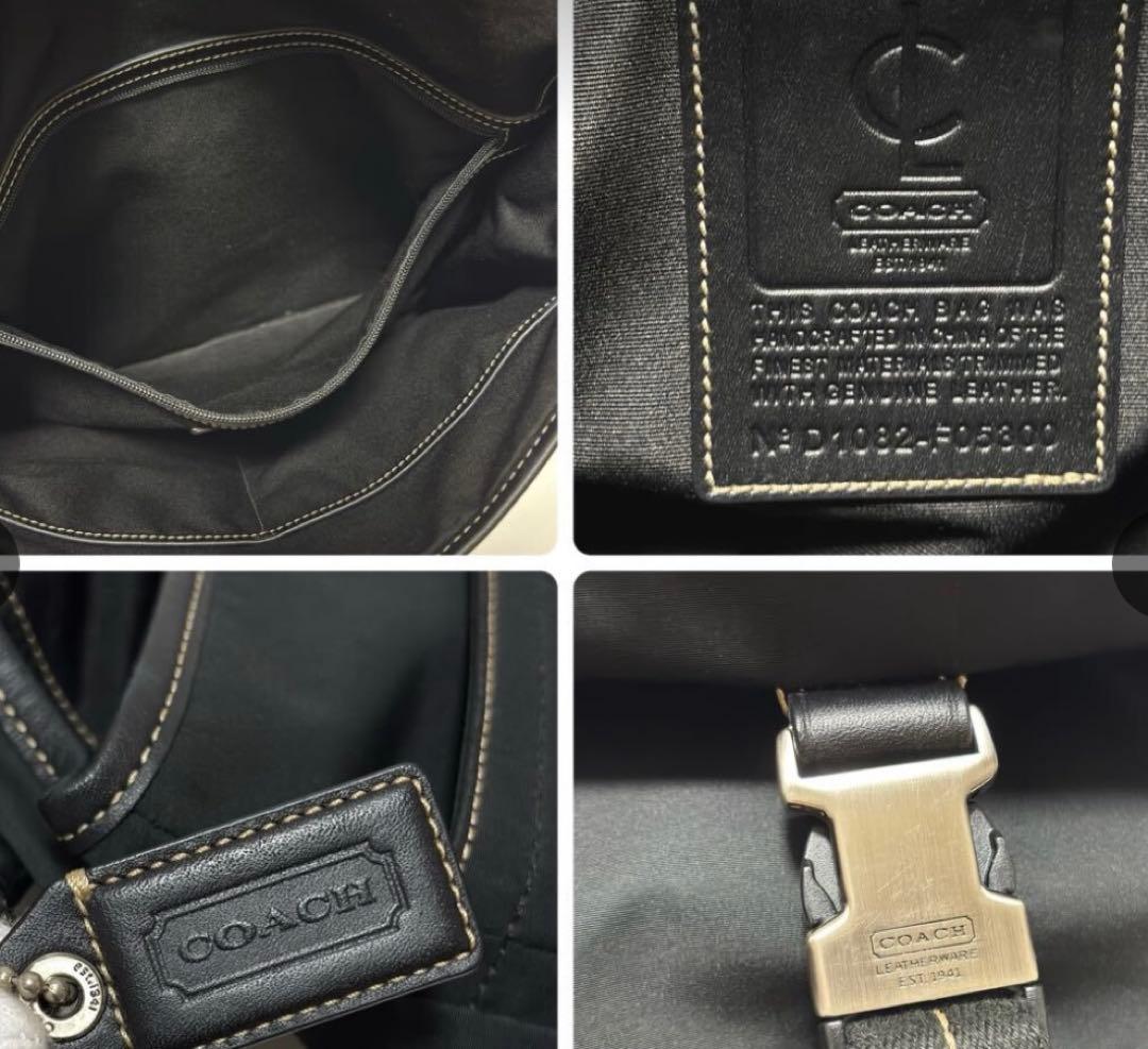 COACH メッセンジャーバッグ ブラック A4収納