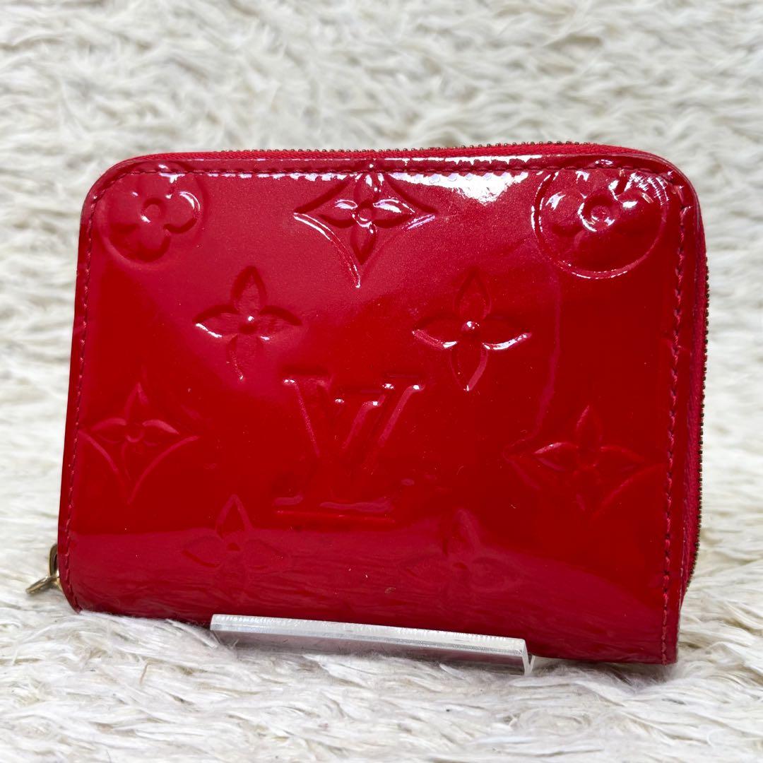 【美品】ルイヴィトン ジッピーパース ヴェルニ M90202 レッド