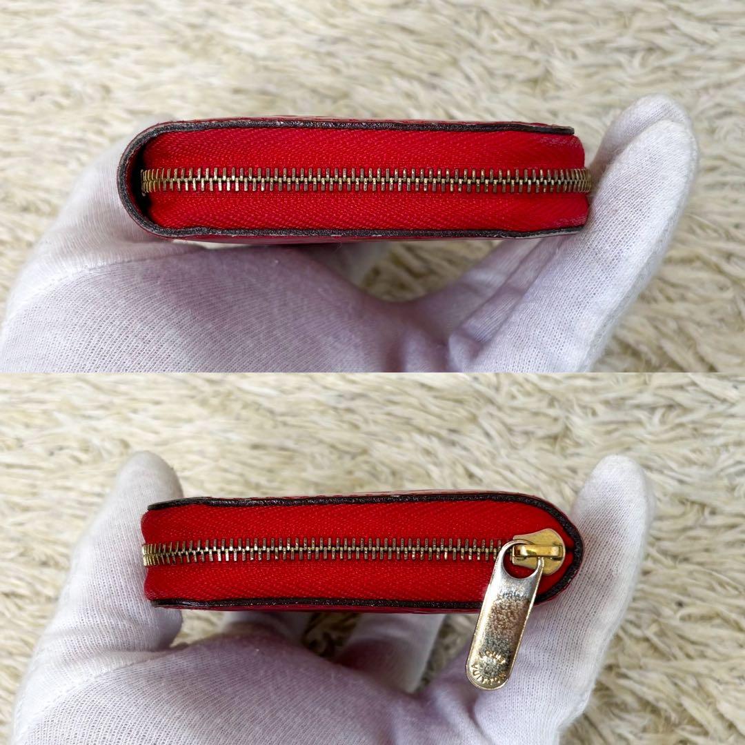 【美品】ルイヴィトン ジッピーパース ヴェルニ M90202 レッド