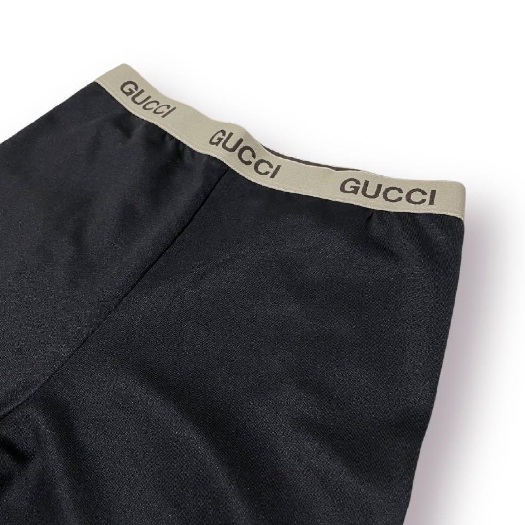グッチ　コットンブレンド レギンス　Mサイズ　ブラック　レディース　スパッツ