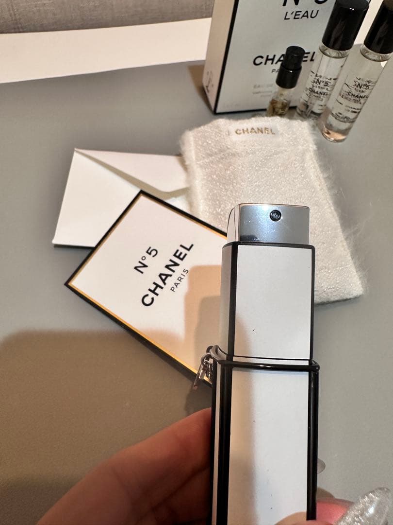 シャネル No.5ローオードゥトワレット パーススプレイ チャームチェーン付き