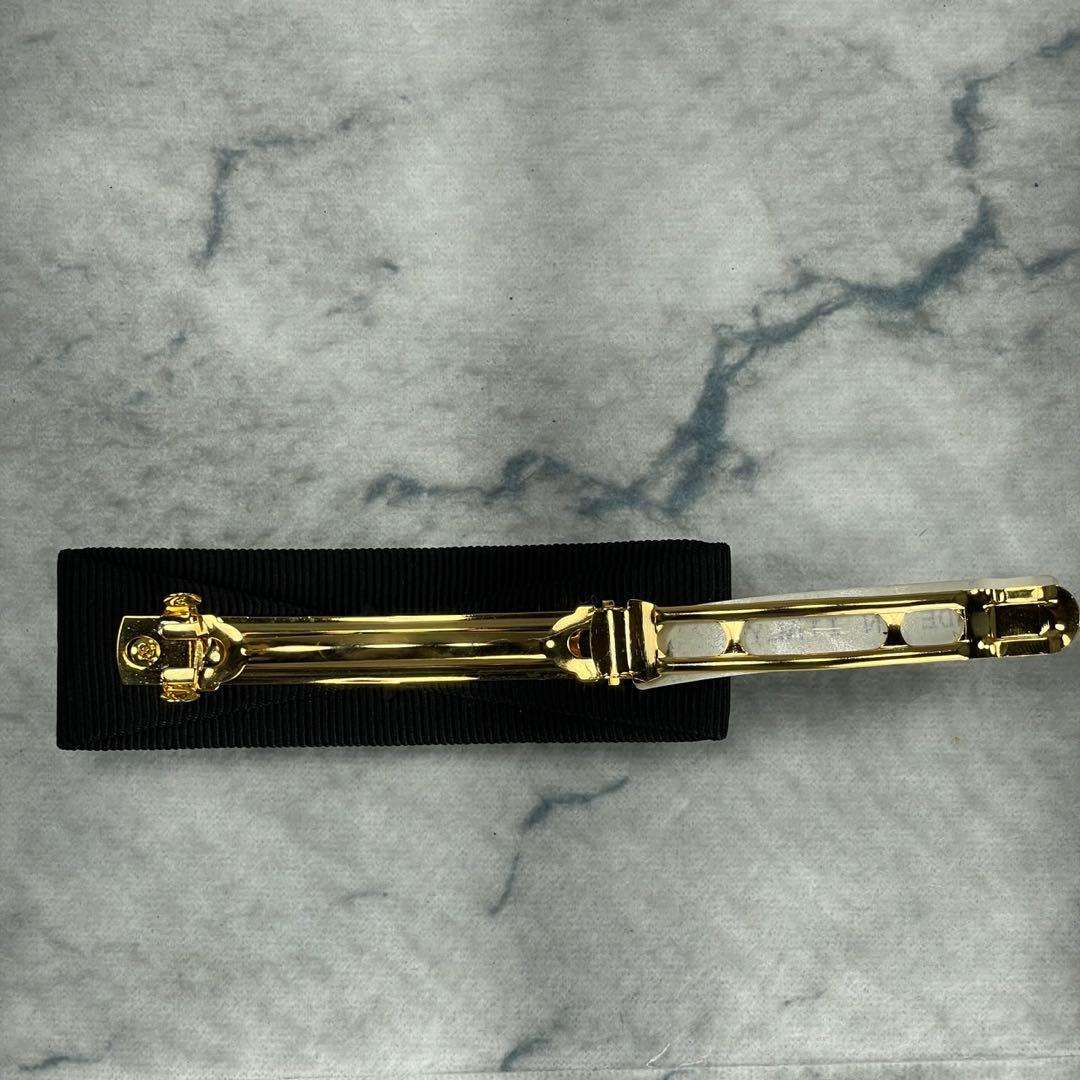 美品・箱付き✨フェラガモ ヴァラ リボンバレッタ ゴールド ブラック