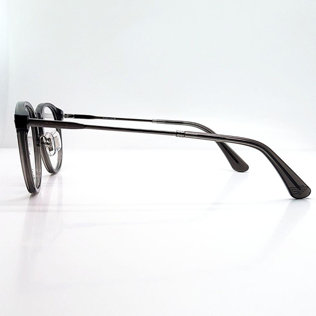 POLICE ボストン型メガネ グレー ケース付き