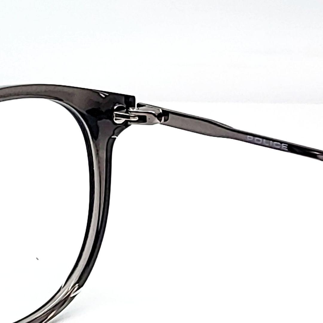 POLICE ボストン型メガネ グレー ケース付き