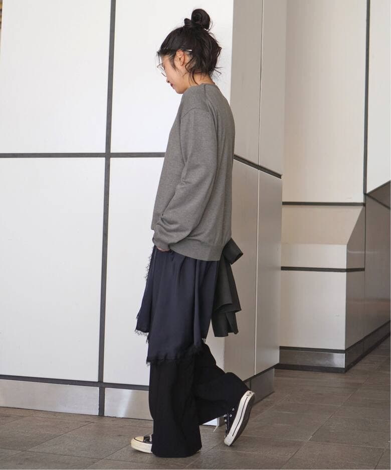 AP STUDIO 今季レースドッキングキャミワンピースNAVY