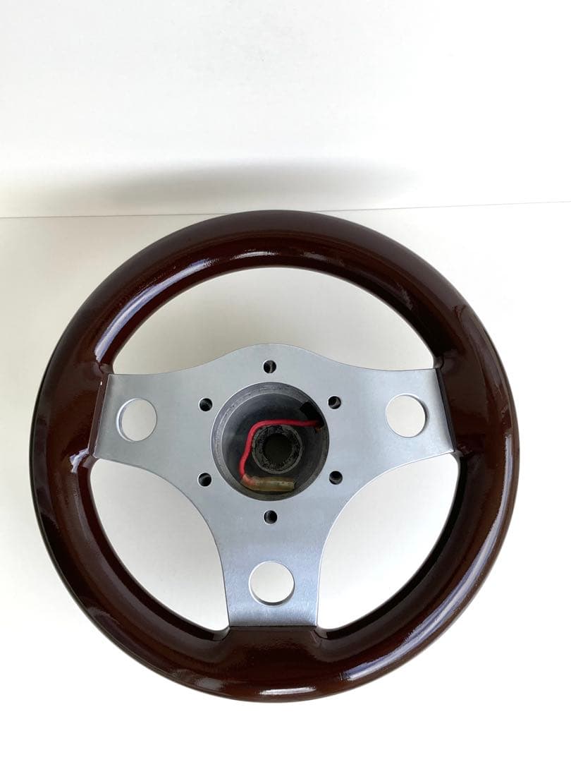 完全オリジナル‼️超小径ウッドハンドル‼️２３π‼️街道レーサー‼️OBAベース‼️