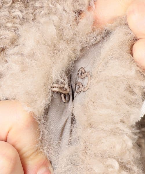 Plage FURLY ベスト ファーベスト ベージュ