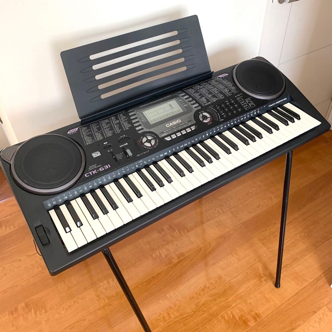 CASIO CTK-631 電子キーボード ポータブルキーボード 61 鍵盤
