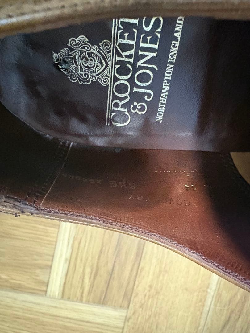 Crockett & Jones ブラウン ドレスシューズ　革靴 5 1/2E